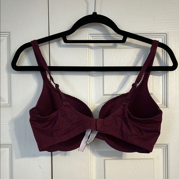 VICTORIA'S SECRET Maroon Body by Victoria Perfect Shape 34DD Bra Molded Cups - Picture 3 of 9